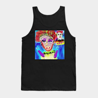 Clown Pop Art Tank Top